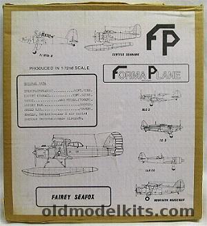 Formaplane 1/72 Fairey Seafox plastic model kit